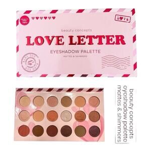 b.c. beauty concepts Love Letter Eye Shadow Makeup Palette NEW Mattes & Shimmers